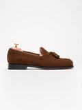 The Tassel Loafer - Medium Brown Suede – Aveltero men's footwear