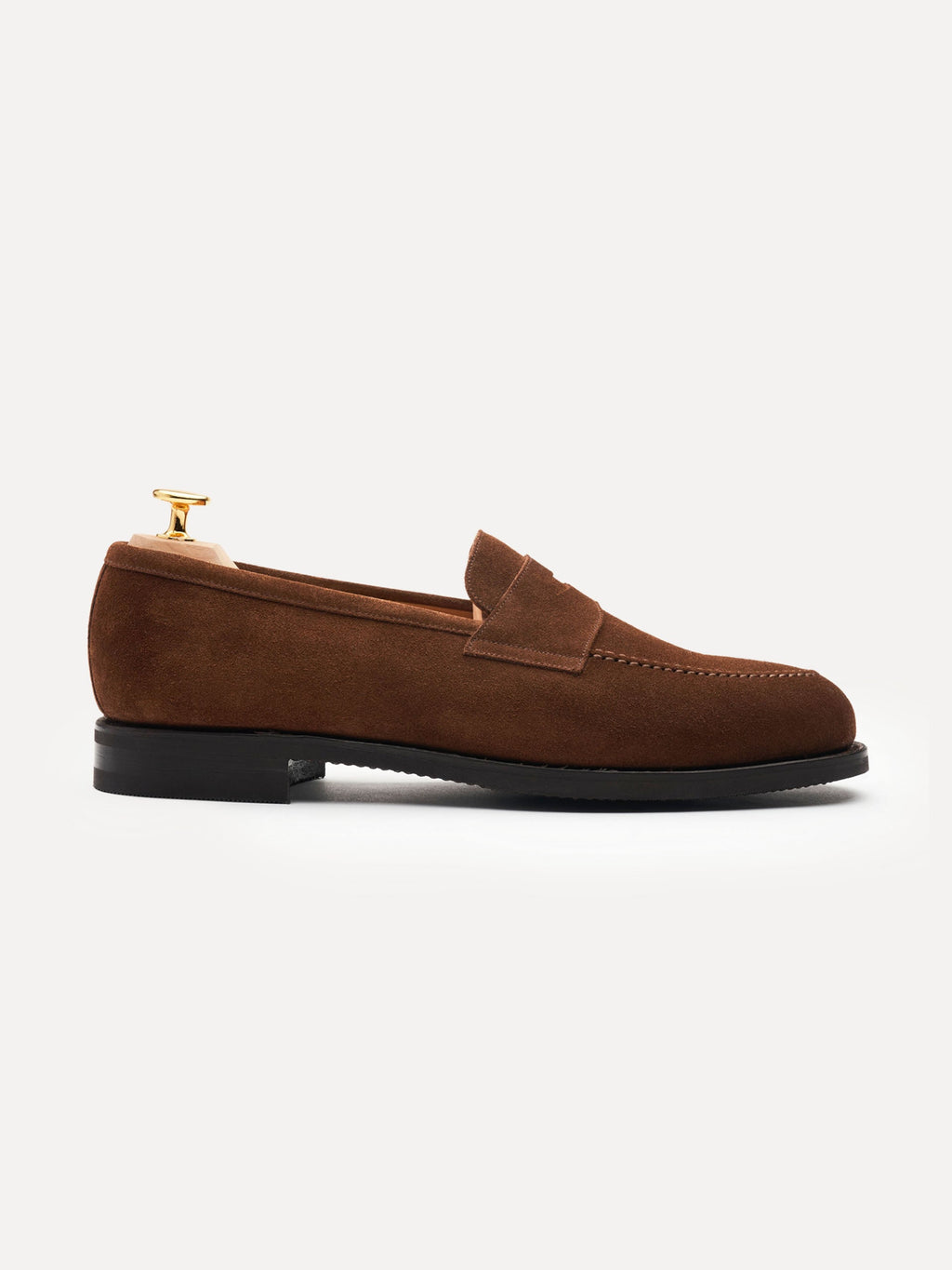The Penny Loafer - Medium Brown Suede – Aveltero men's footwear