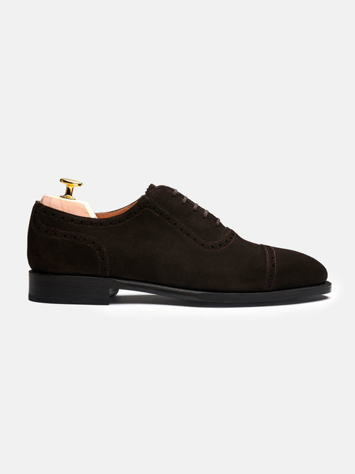 The Adelaide Oxford - Brown Suede – Aveltero men's footwear