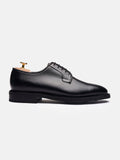 The Plain Toe Blucher Derby - Black Calf – Aveltero men's footwear