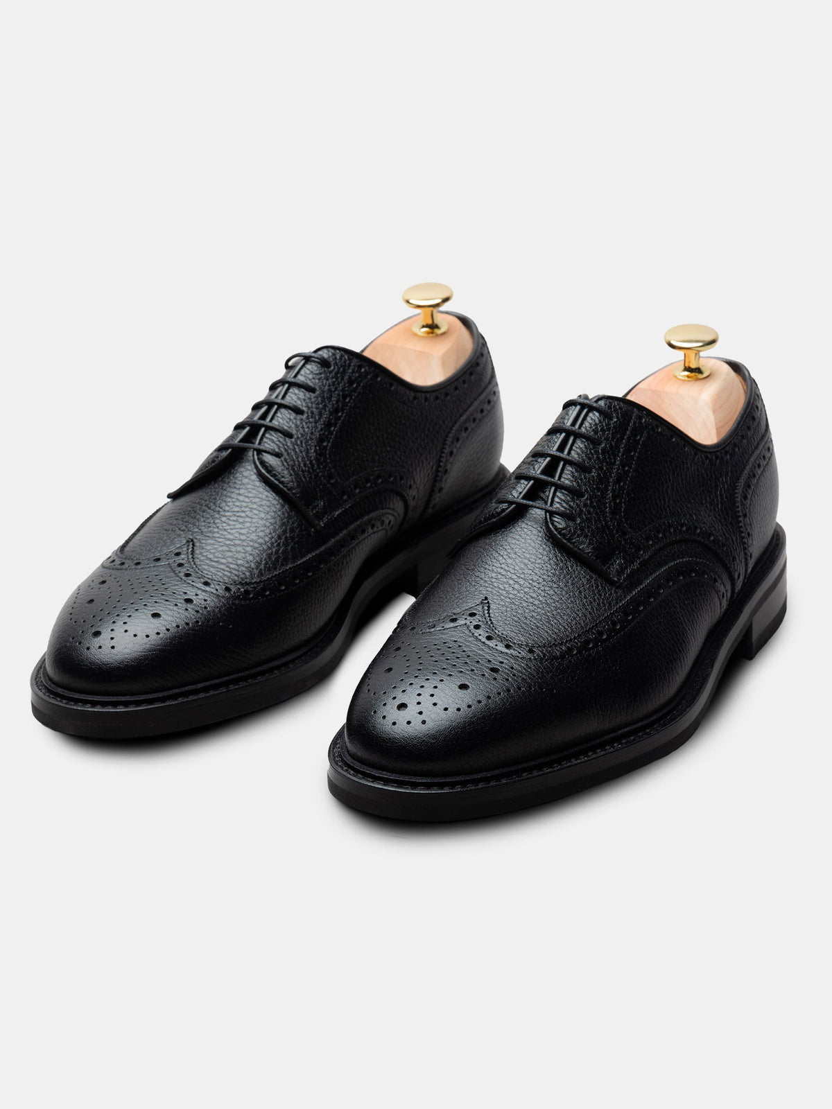 The Derby - Black Grain – Aveltero men's footwear