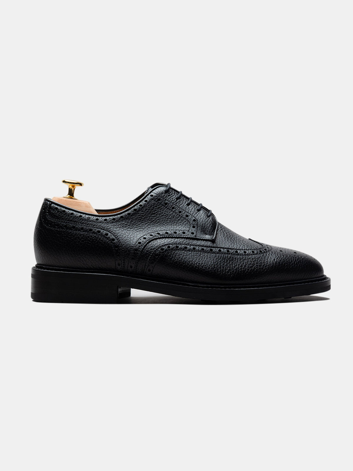 The Derby - Black Grain – Aveltero men's footwear