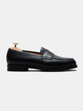 The Penny Loafer - Black Grain – Aveltero men's footwear