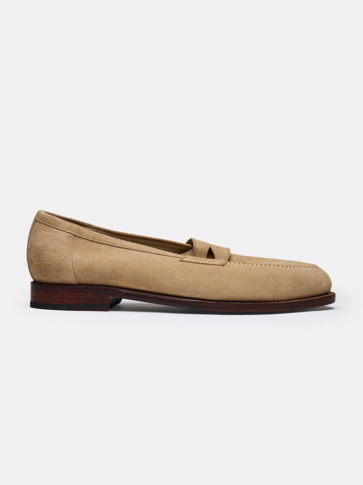 The Penny Loafer - Sand Suede - Unlined – Aveltero men's footwear