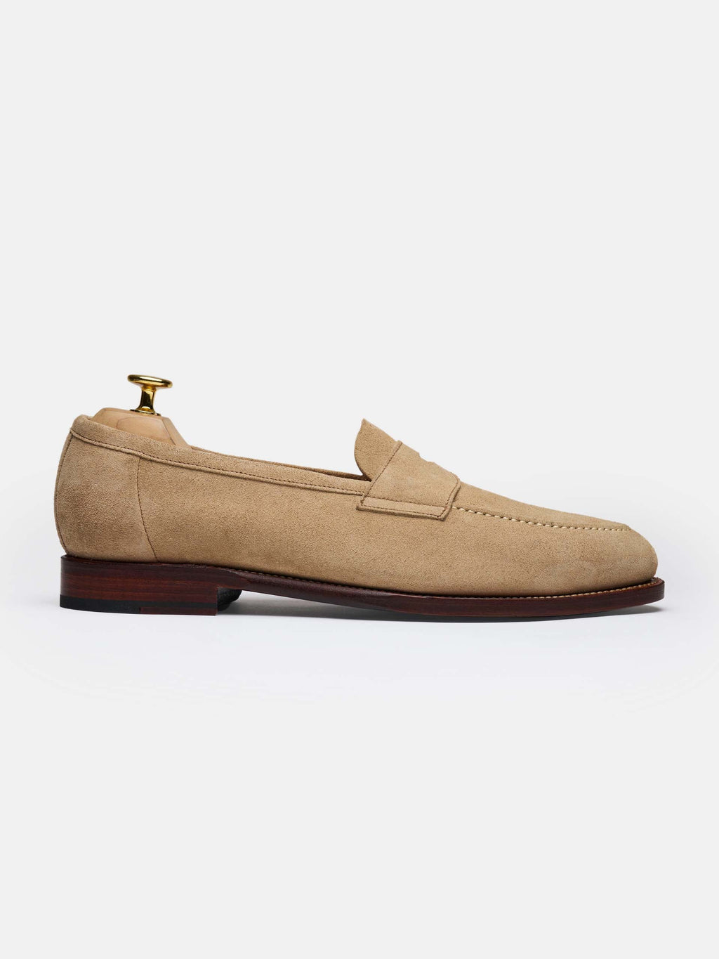 The Penny Loafer - Sand Suede - Unlined – Aveltero men's footwear