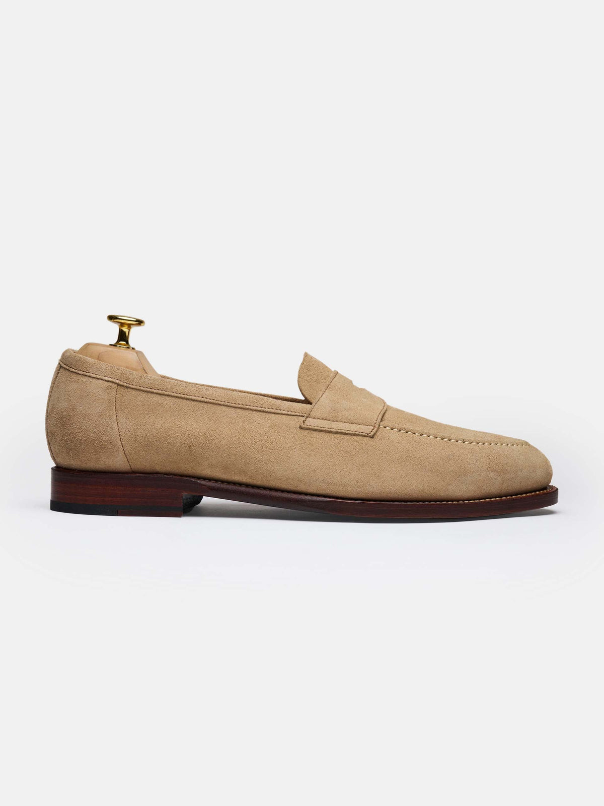The Penny Loafer - Sand Suede - Unlined – Aveltero men's footwear