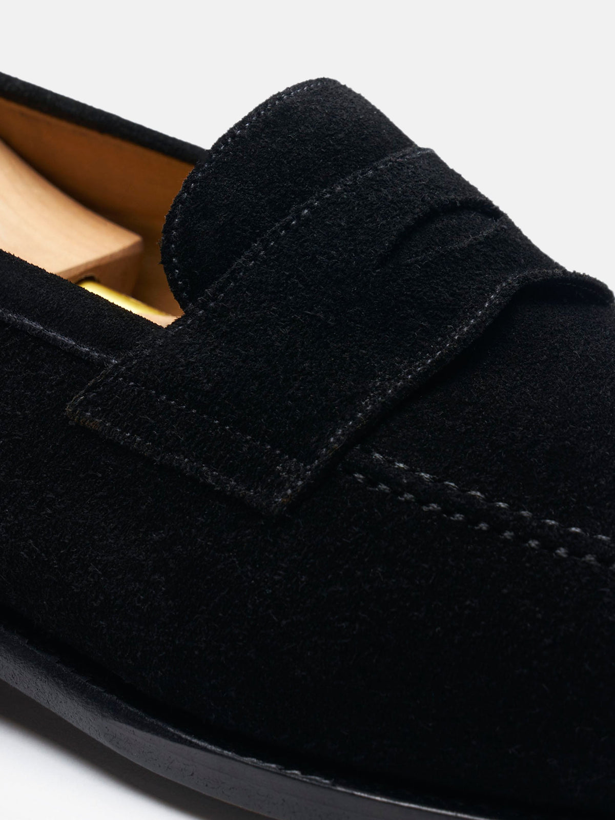 The Penny Loafer - Black Suede – Aveltero men's footwear