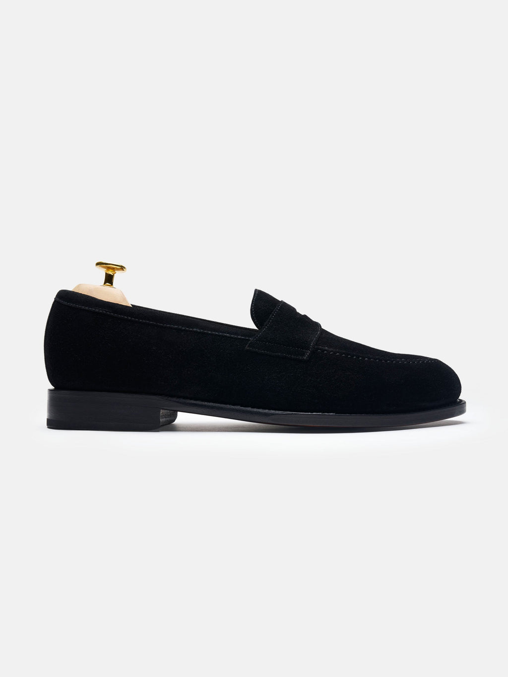 The Penny Loafer - Black Suede – Aveltero men's footwear