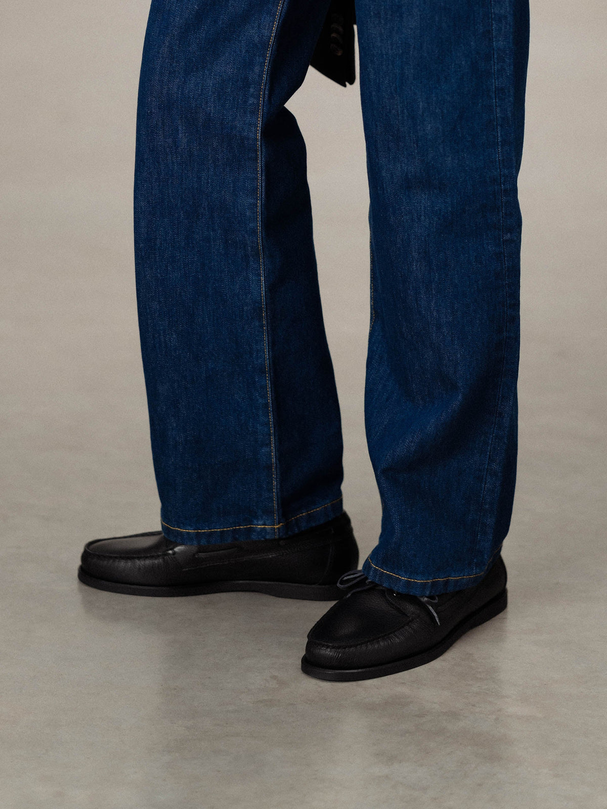 The Boat Shoe - Black Grain – Aveltero men's footwear