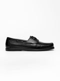 The Boat Shoe - Black Grain – Aveltero men's footwear