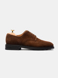 The Derby - Medium Brown Suede – Aveltero men's footwear