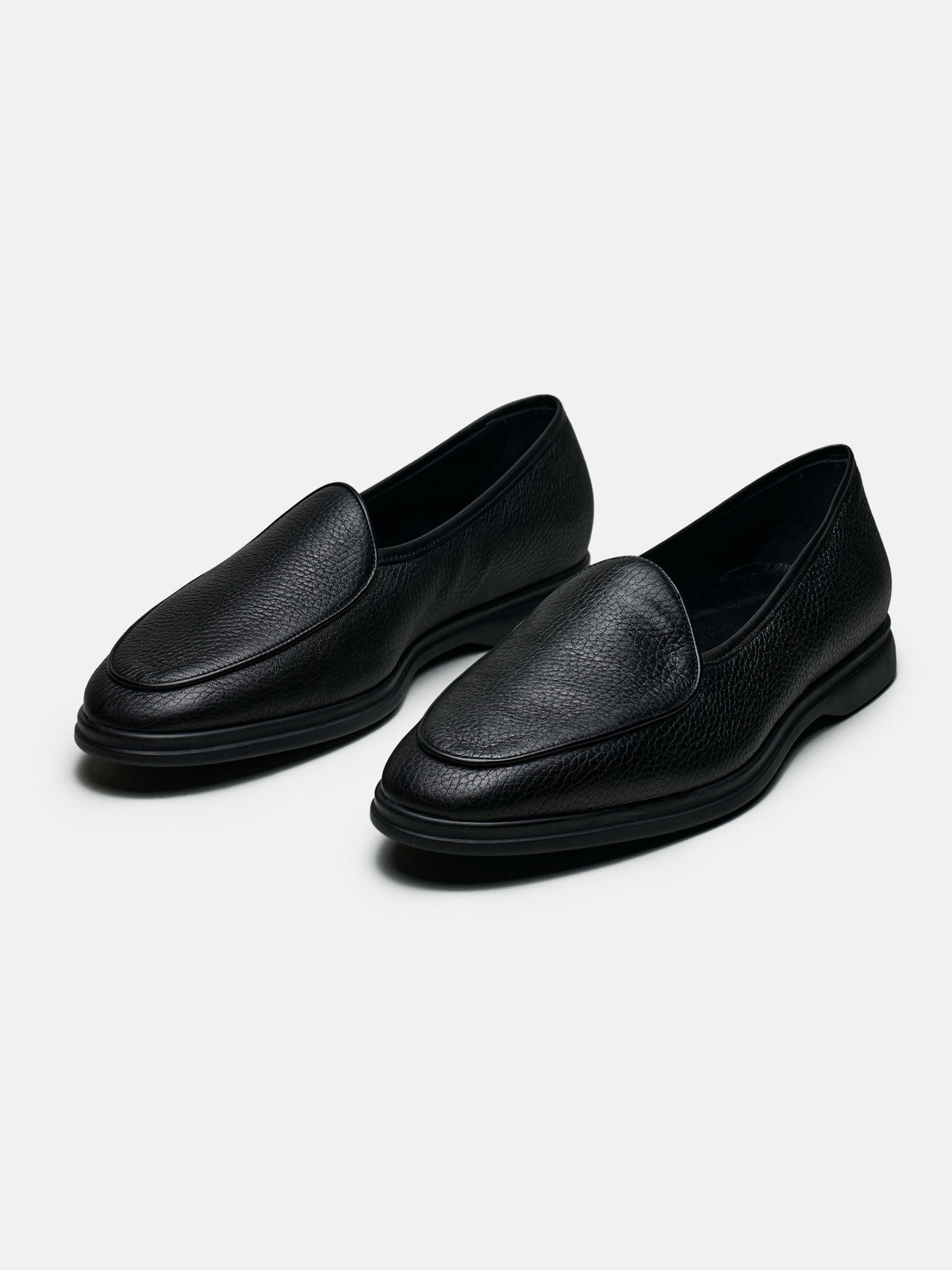 The Belgian Loafer - Black Deerskin – Aveltero men's footwear