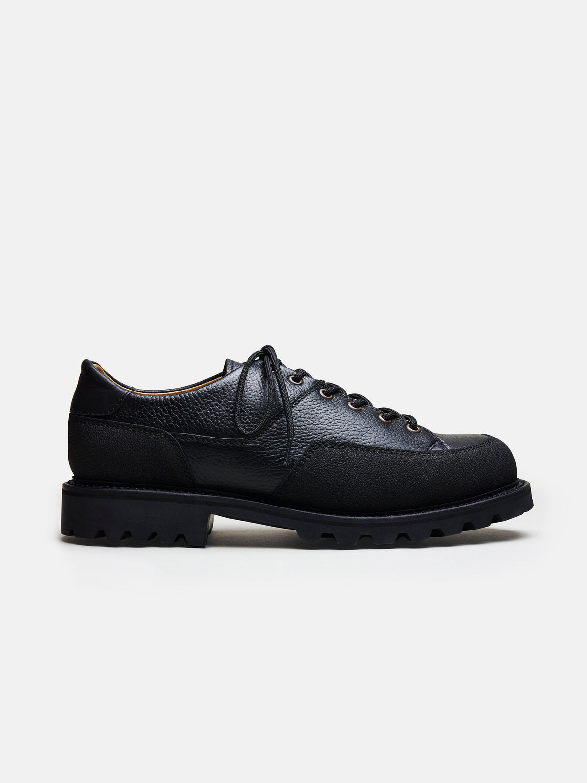 The Hybrid Hiker Sneaker - Black Grain – Aveltero men's footwear