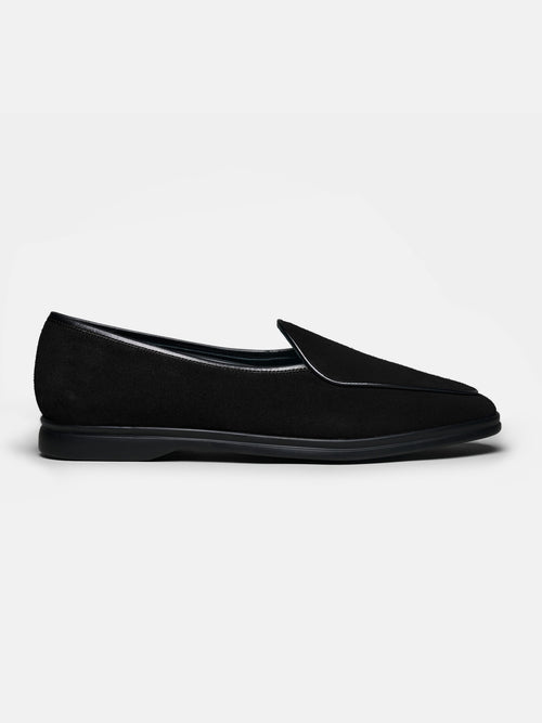 The Belgian Loafer - Black Suede – Aveltero men's footwear