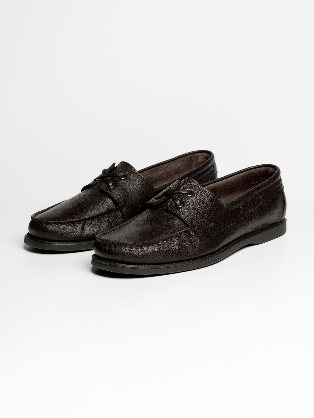 The Boat Shoe - Brown Grain – Aveltero men's footwear