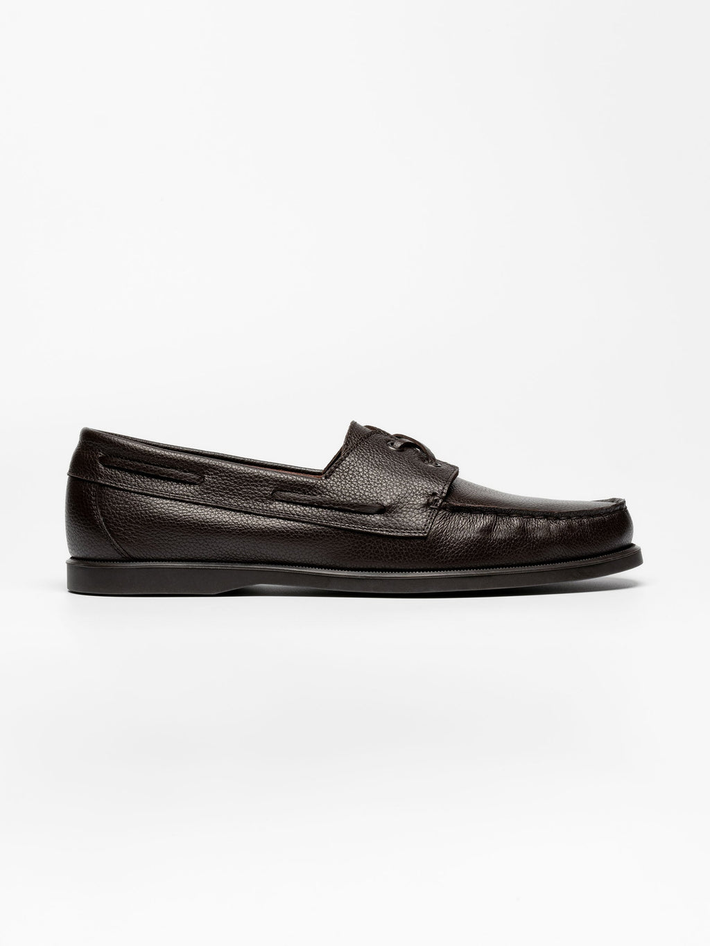 The Boat Shoe - Brown Grain – Aveltero men's footwear