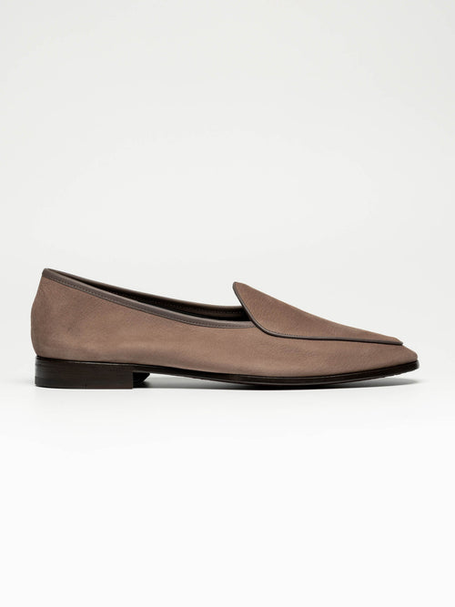 The Belgian Loafer - Taupe Nubuck - Unlined – Aveltero men's footwear