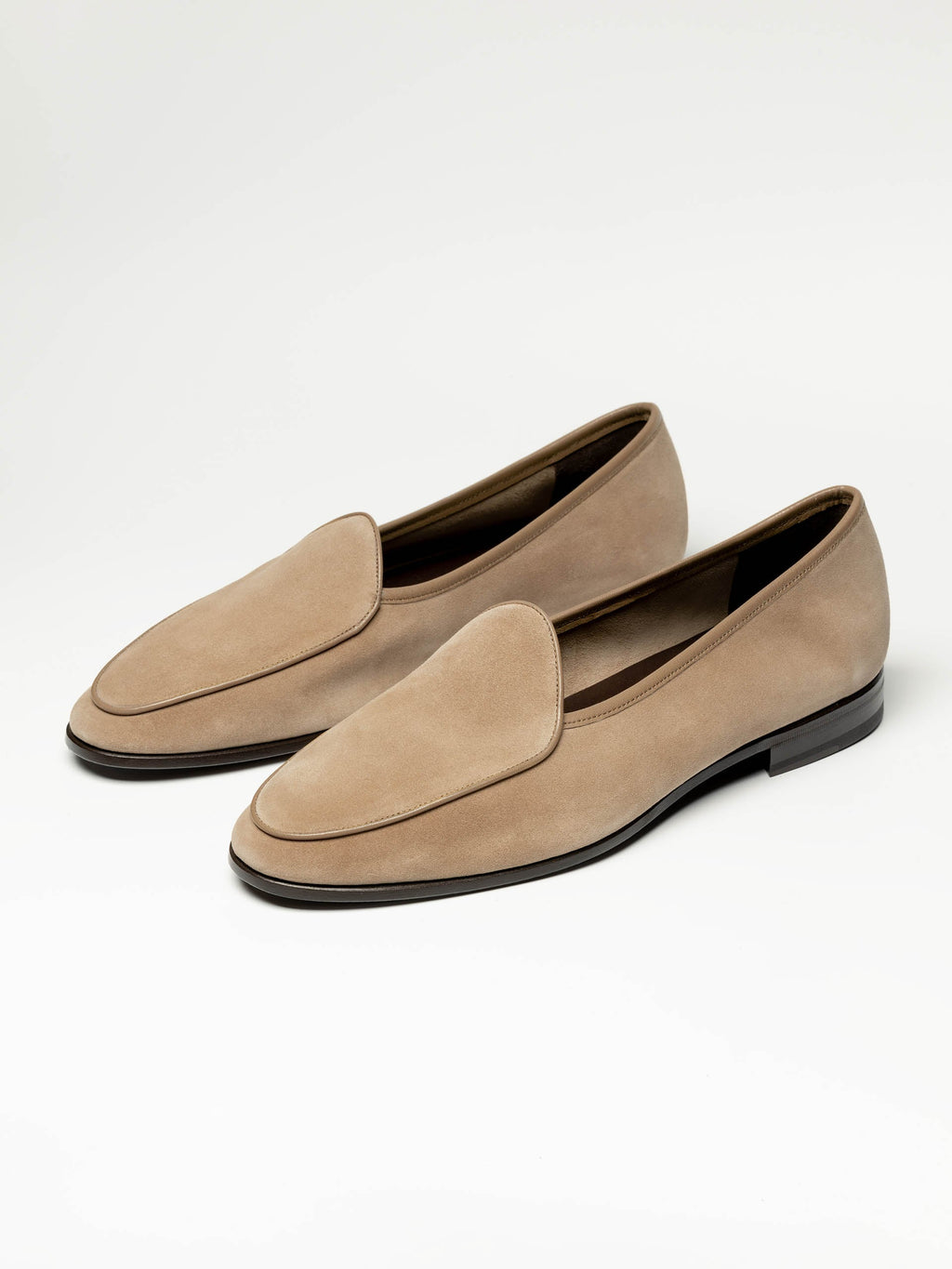 The Belgian Loafer - Beige Suede - Unlined – Aveltero men's footwear