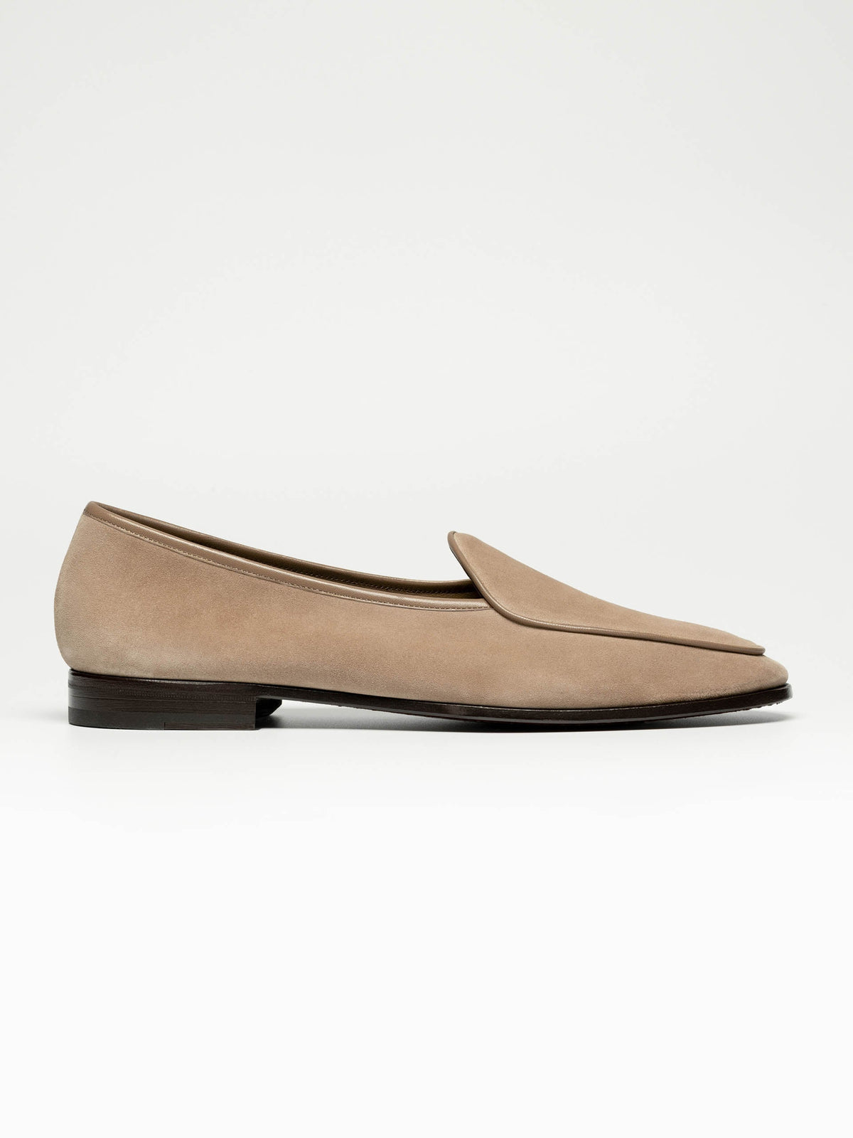 The Belgian Loafer - Beige Suede - Unlined – Aveltero men's footwear
