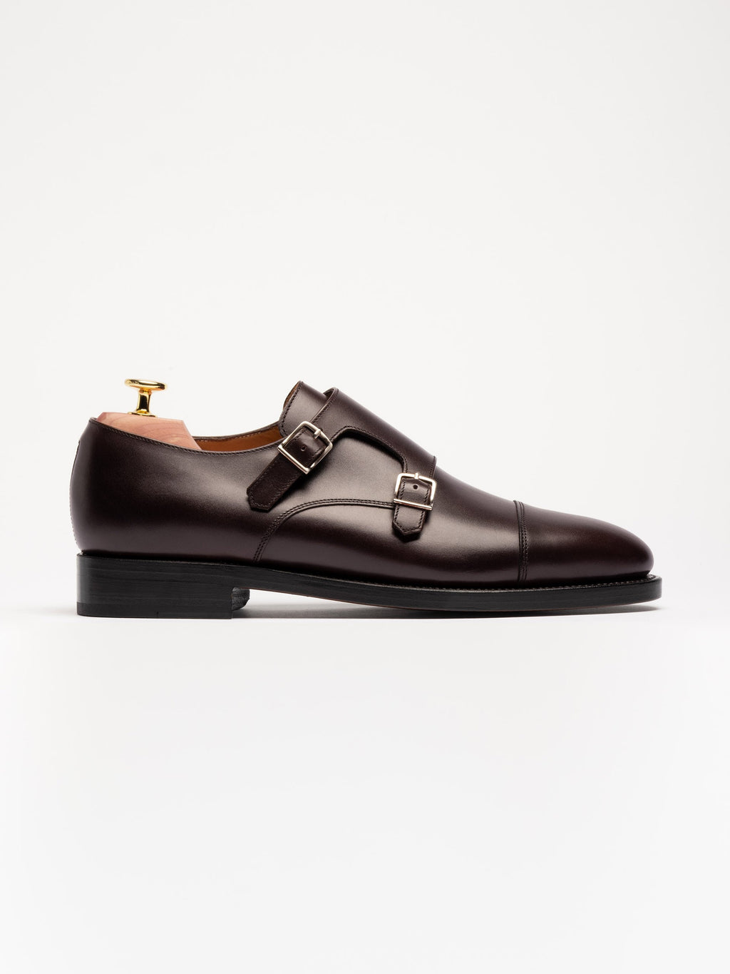 The Double Monkstrap - Burgundy Calf – Aveltero men's footwear