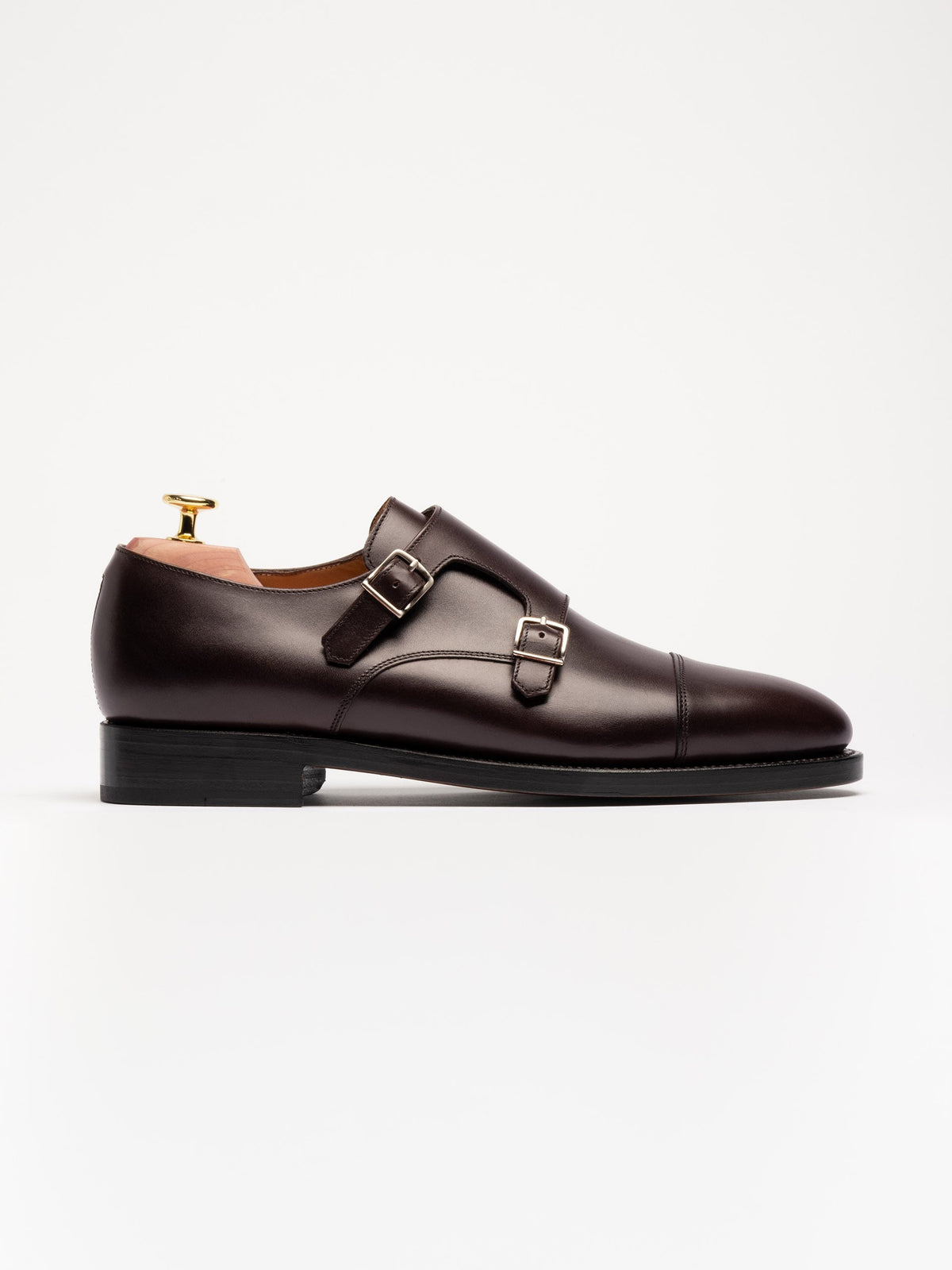 The Double Monkstrap - Burgundy Calf – Aveltero men's footwear