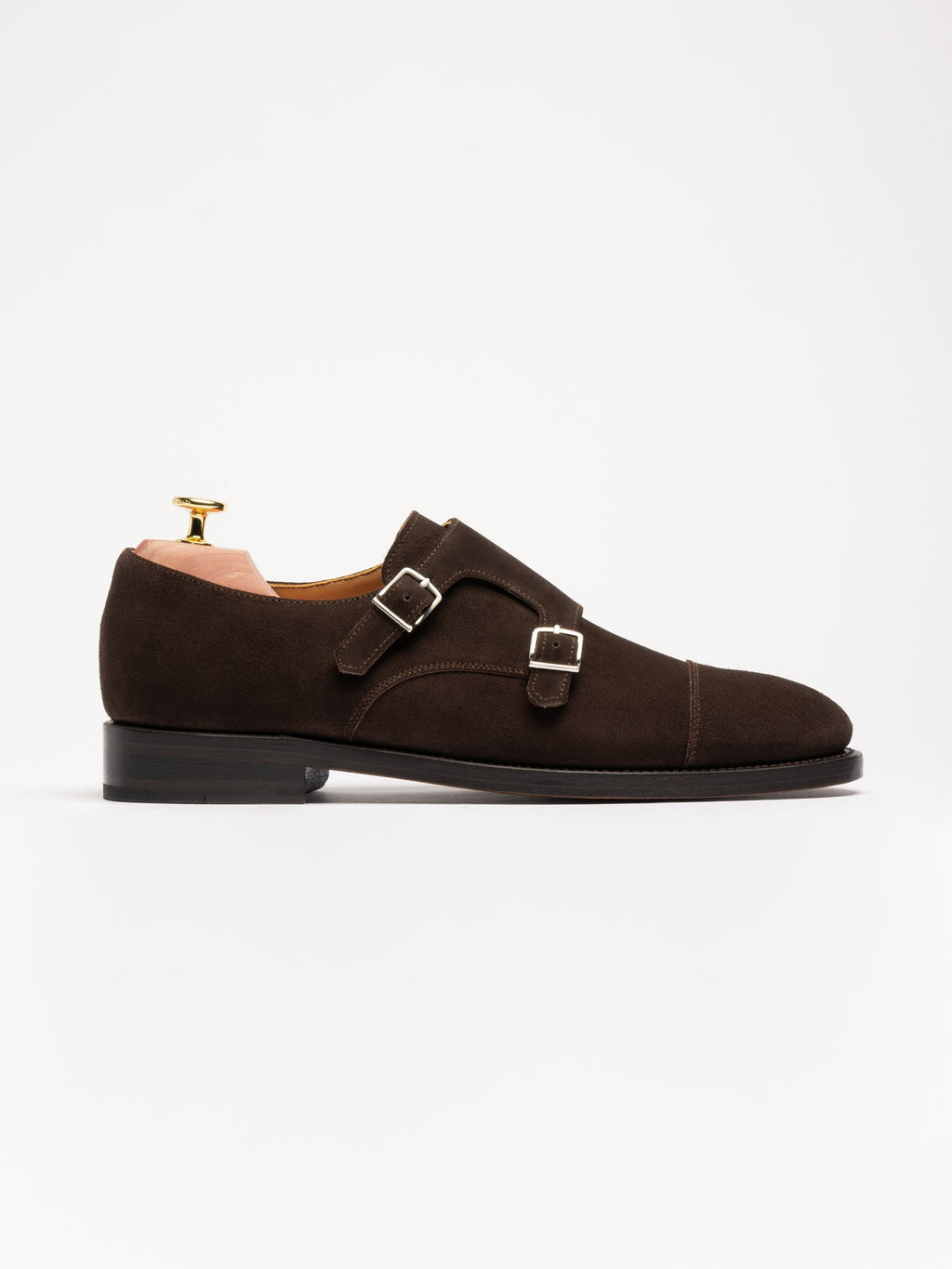 The Double Monkstrap - Brown Suede – Aveltero men's footwear