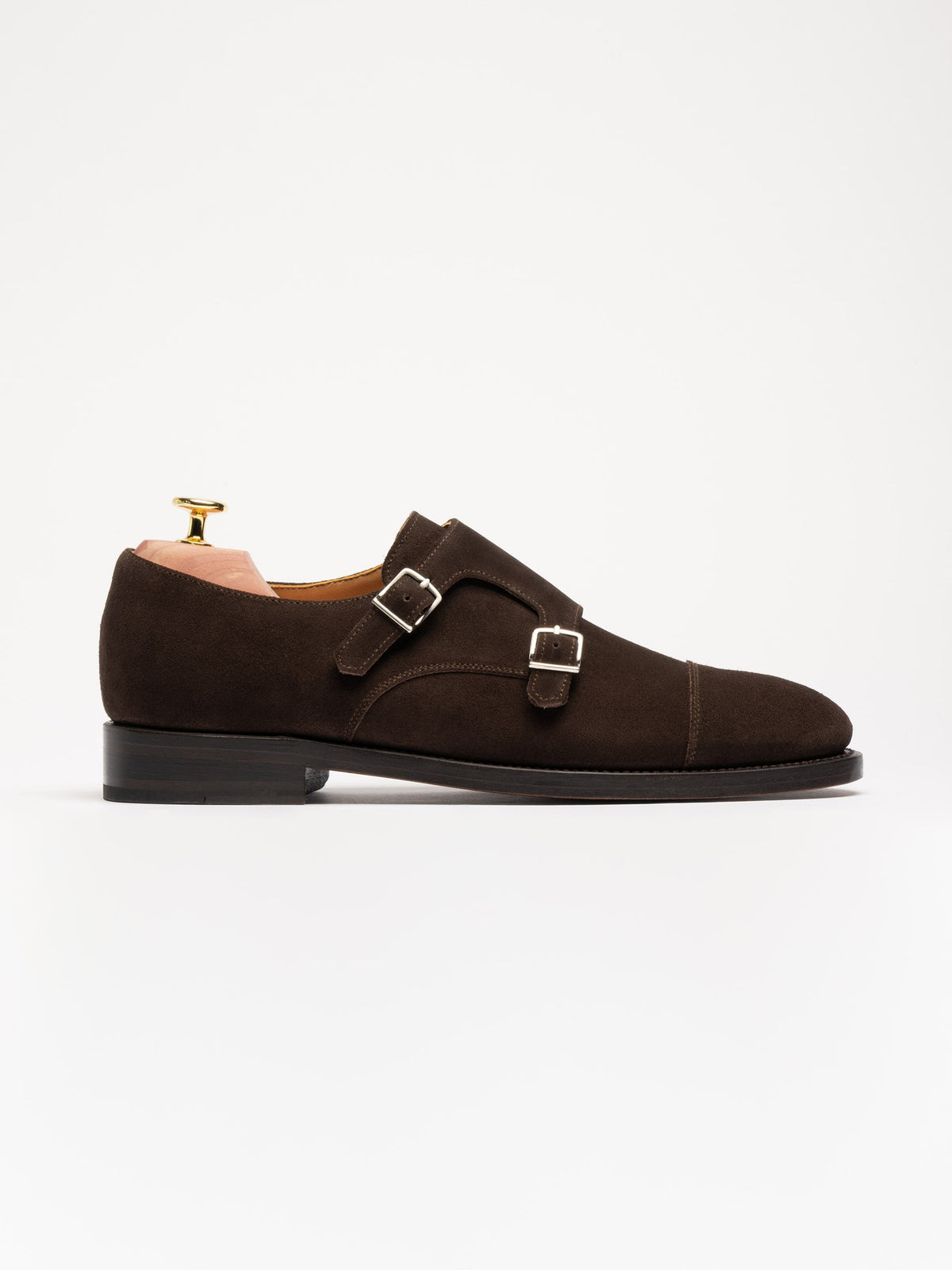 The Double Monkstrap - Brown Suede – Aveltero men's footwear