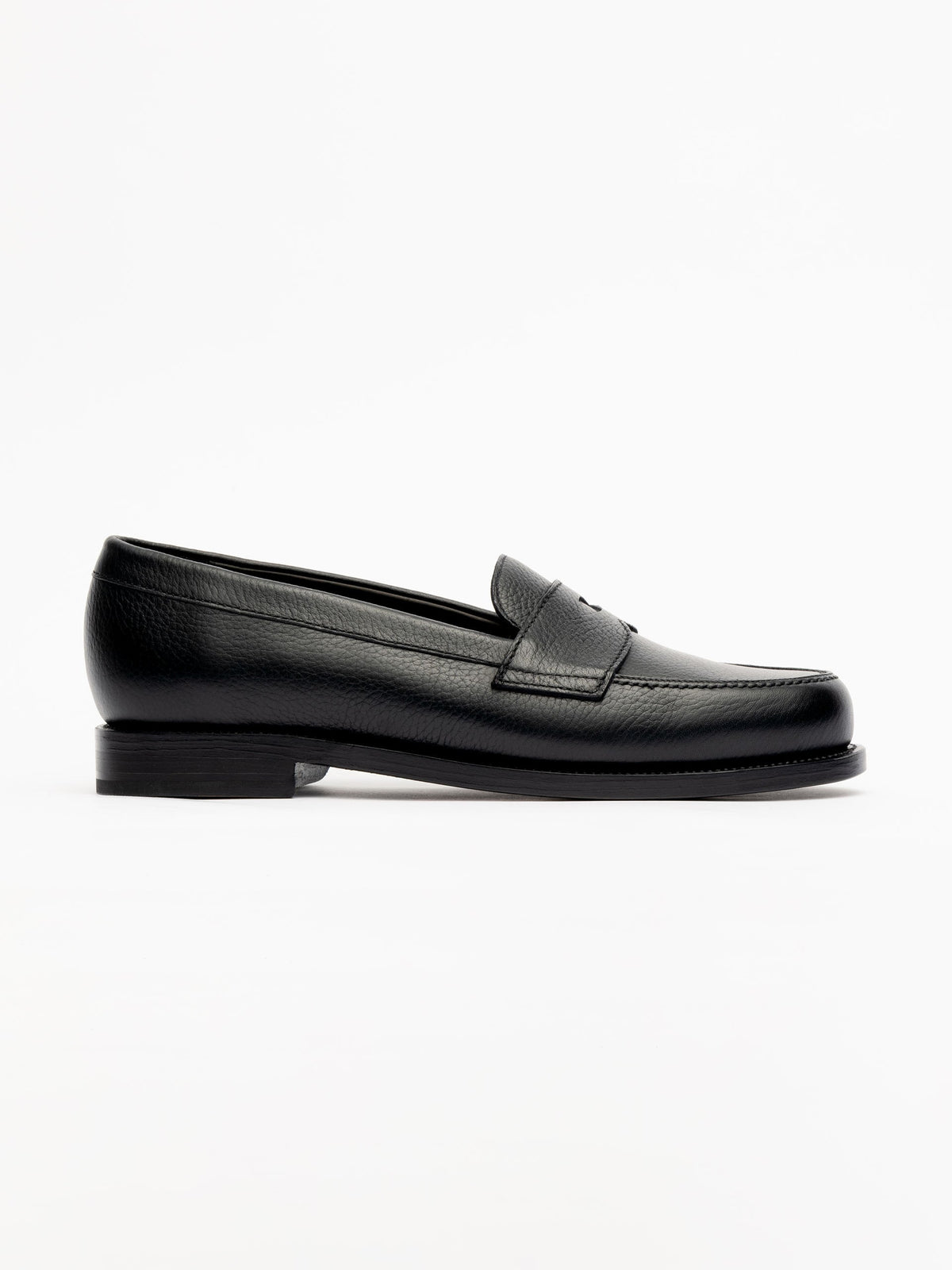 The Ivy Loafer - Black Grain – Aveltero men's footwear