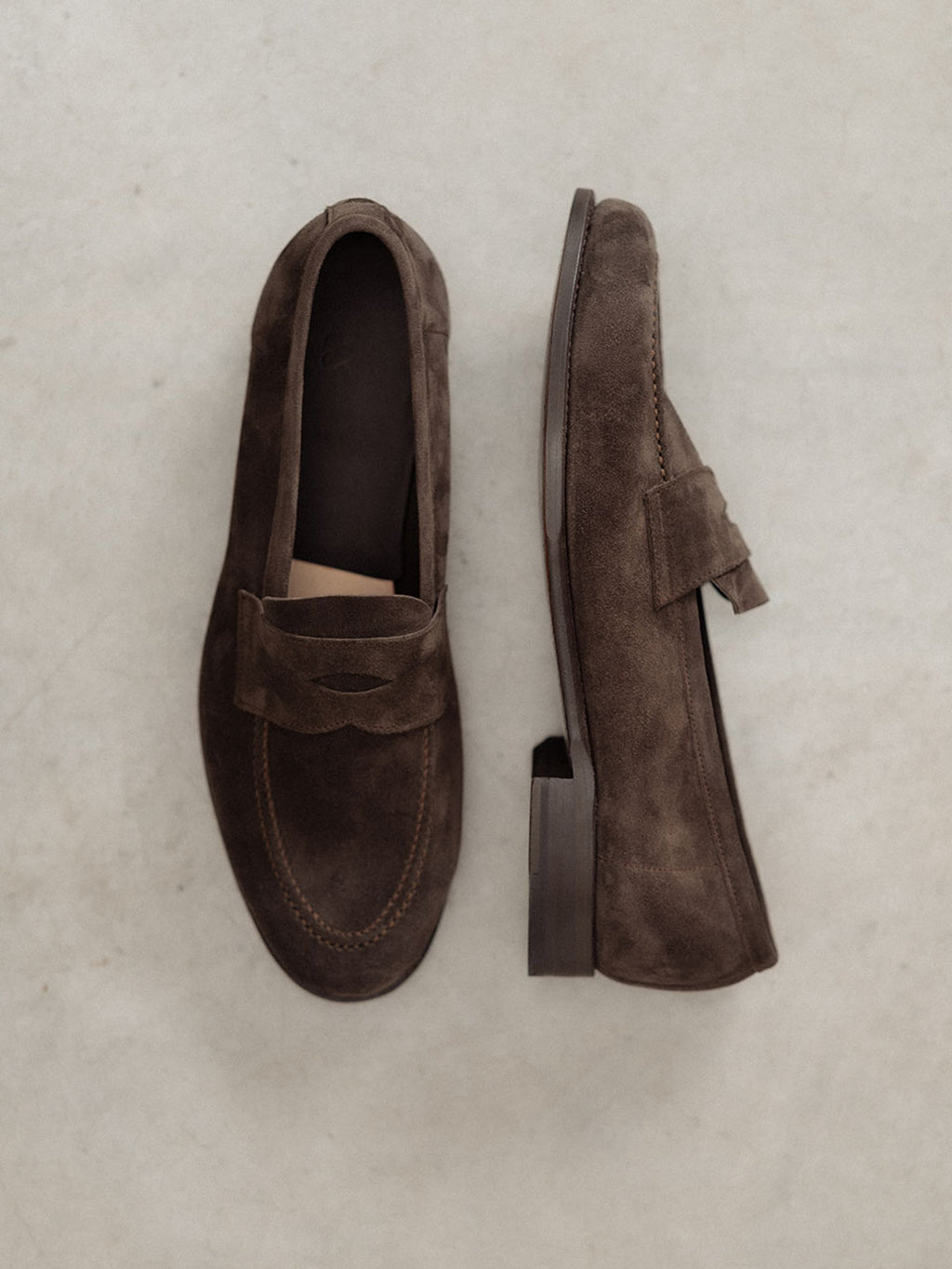 The Penny Loafer - Brown Suede - Unlined – Aveltero men's footwear