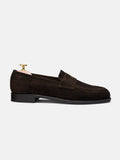 The Penny Loafer - Brown Suede - Unlined – Aveltero men's footwear