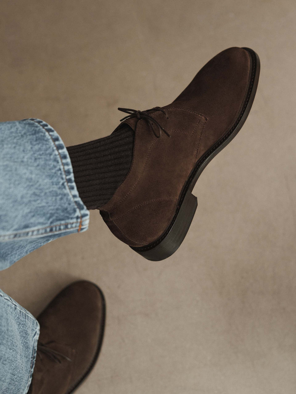 The Unlined Chukka Boot - Brown Suede - Unlined – Aveltero men's footwear