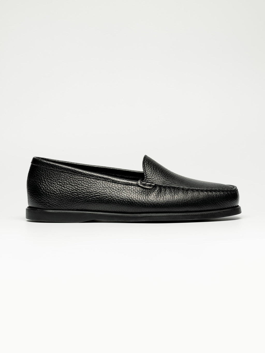The Venetian Loafer - Black Grain – Aveltero men's footwear