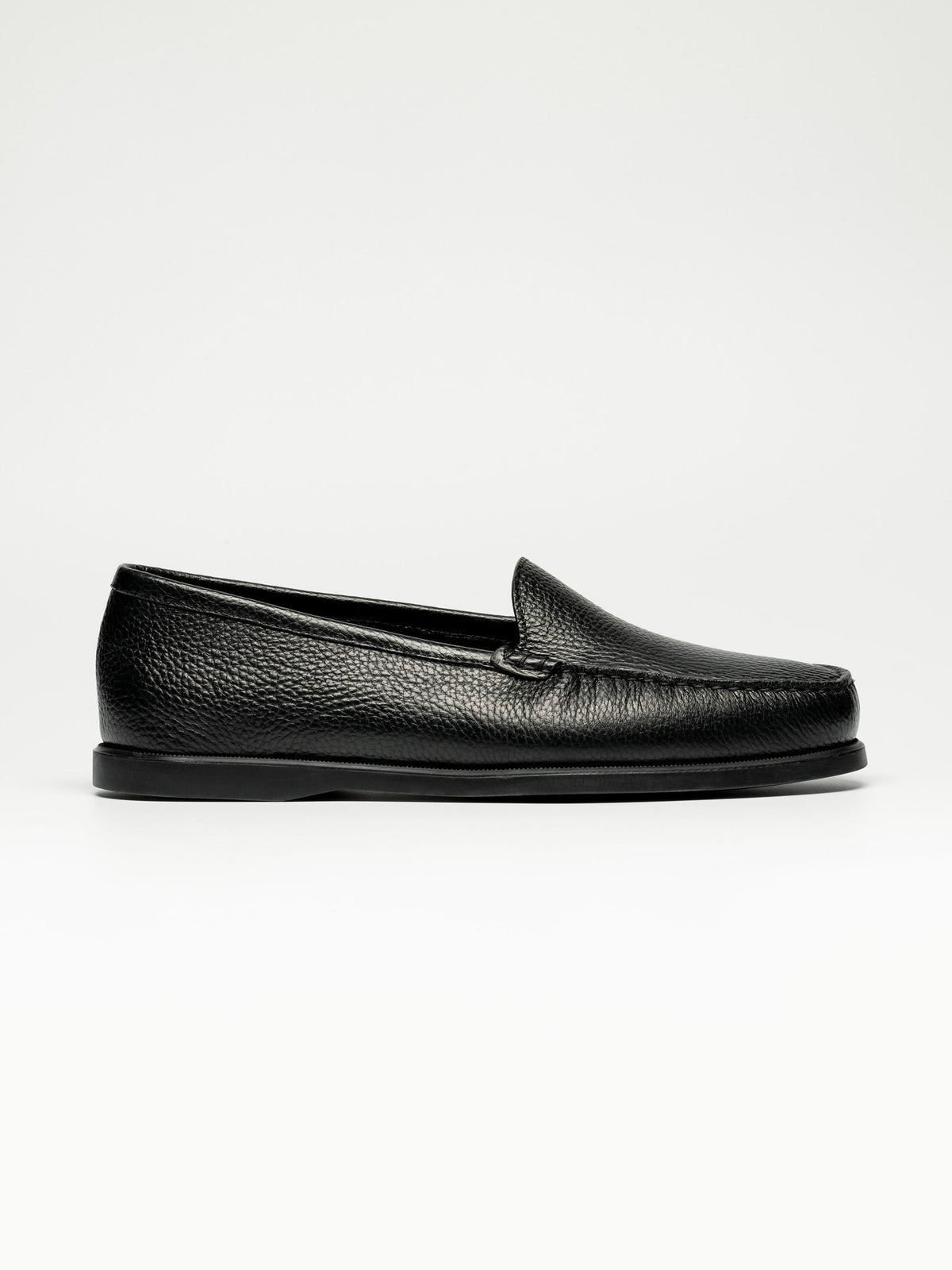 The Venetian Loafer - Black Grain – Aveltero men's footwear