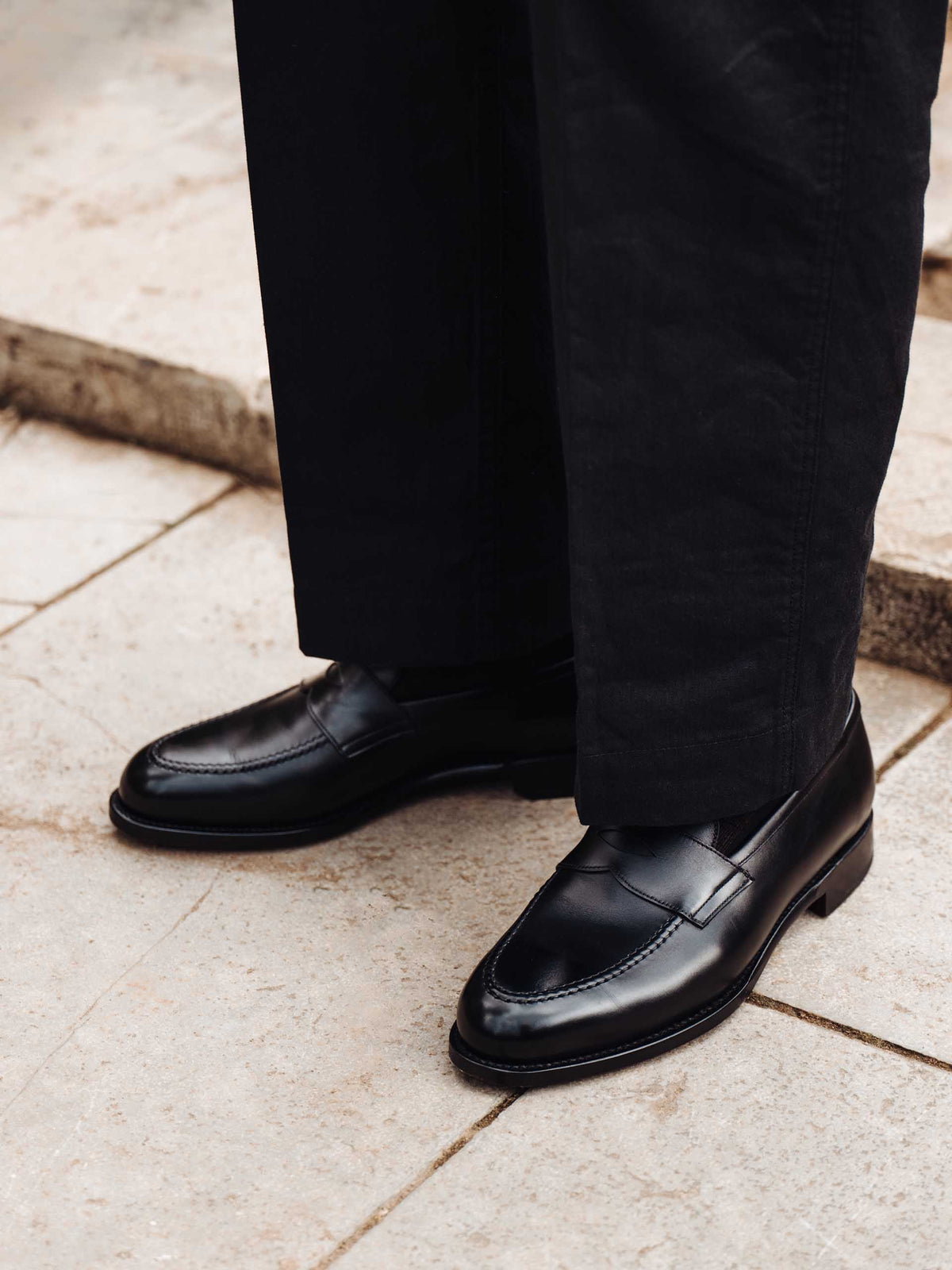 The Penny Loafer - Black Calf – Aveltero men's footwear