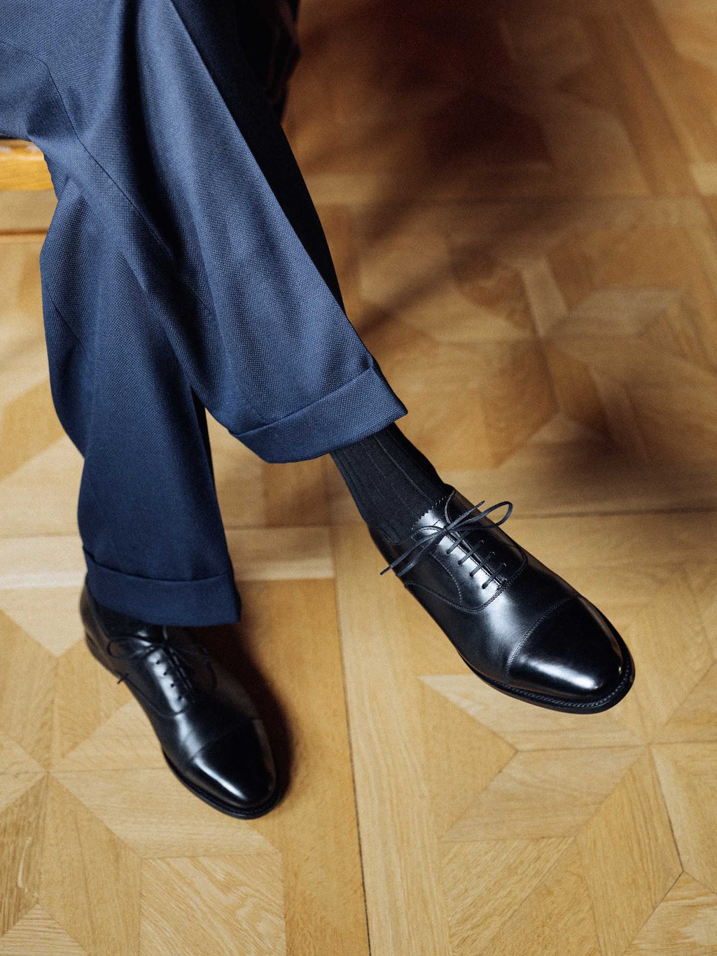 The Oxford - Black Calf – Aveltero men's footwear