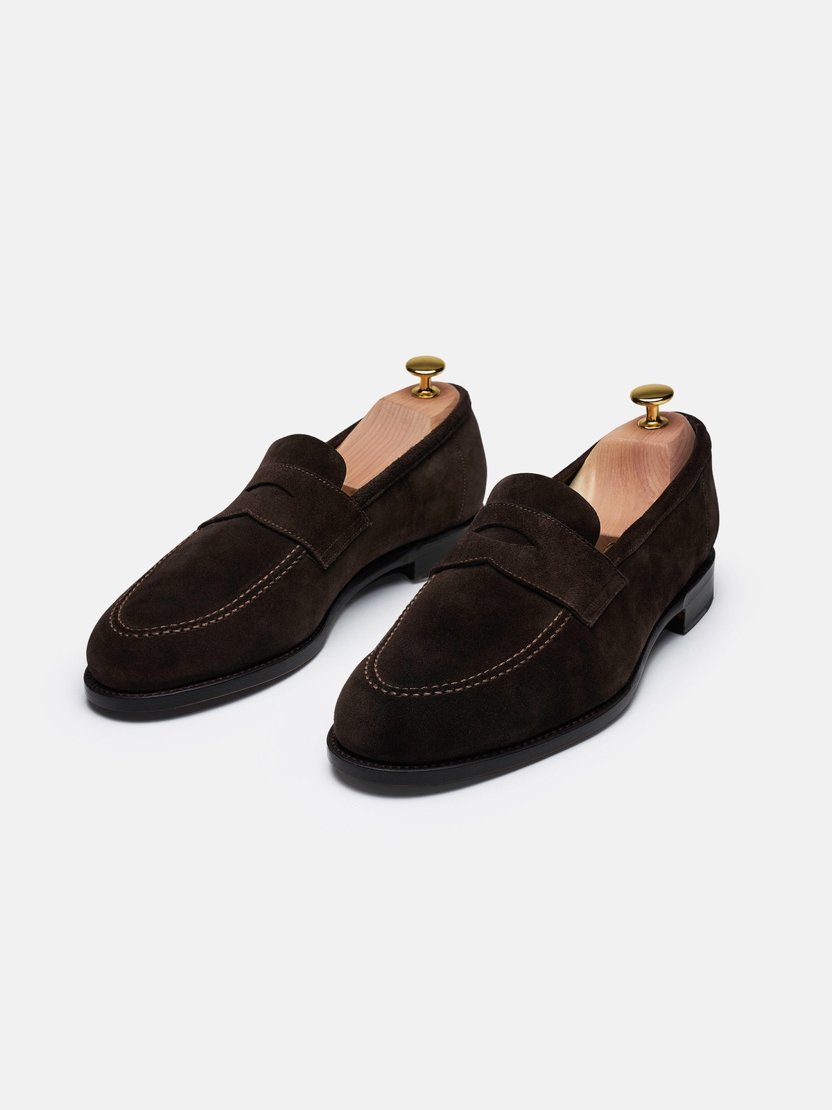 The Penny Loafer - Brown Suede - Unlined – Aveltero men's footwear
