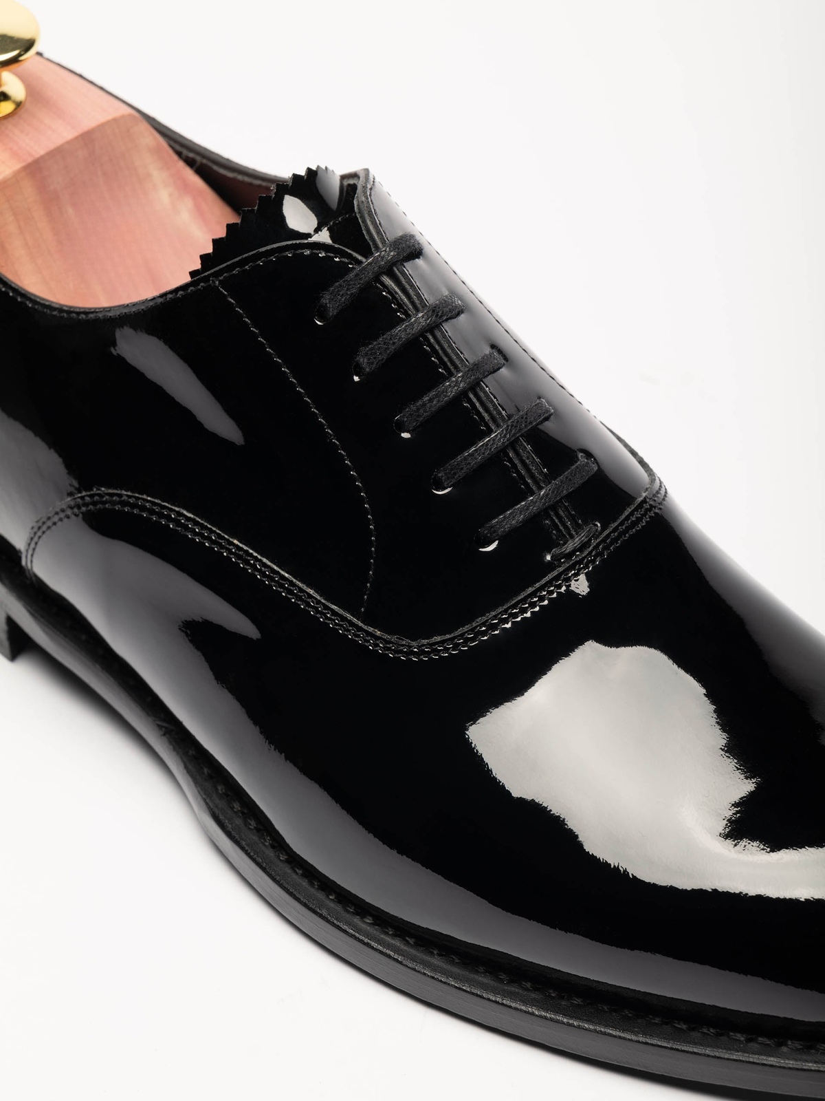 The Oxford - Black Patent – Aveltero men's footwear