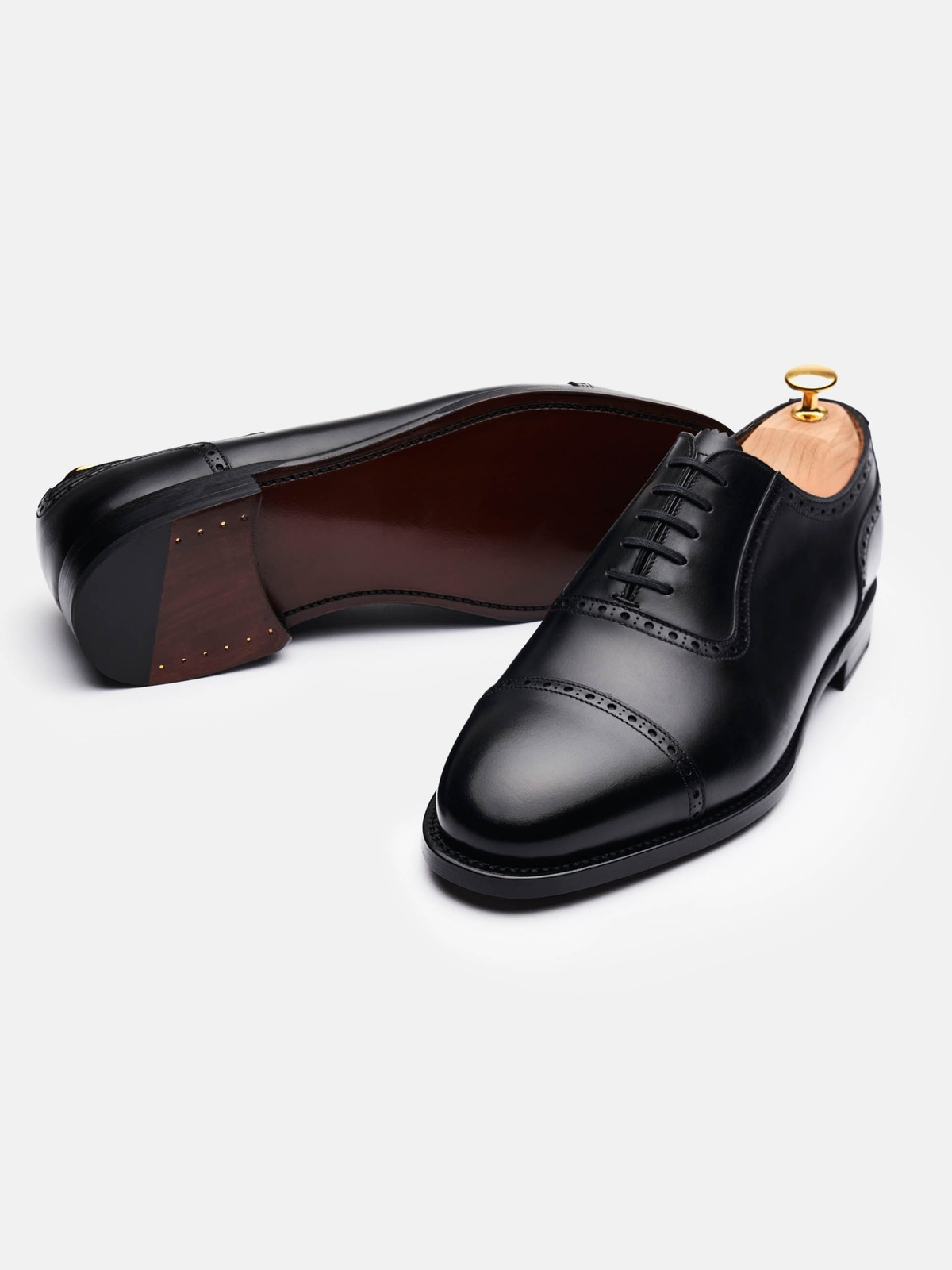 The Adelaide Oxford - Black Calf – Aveltero men's shoes