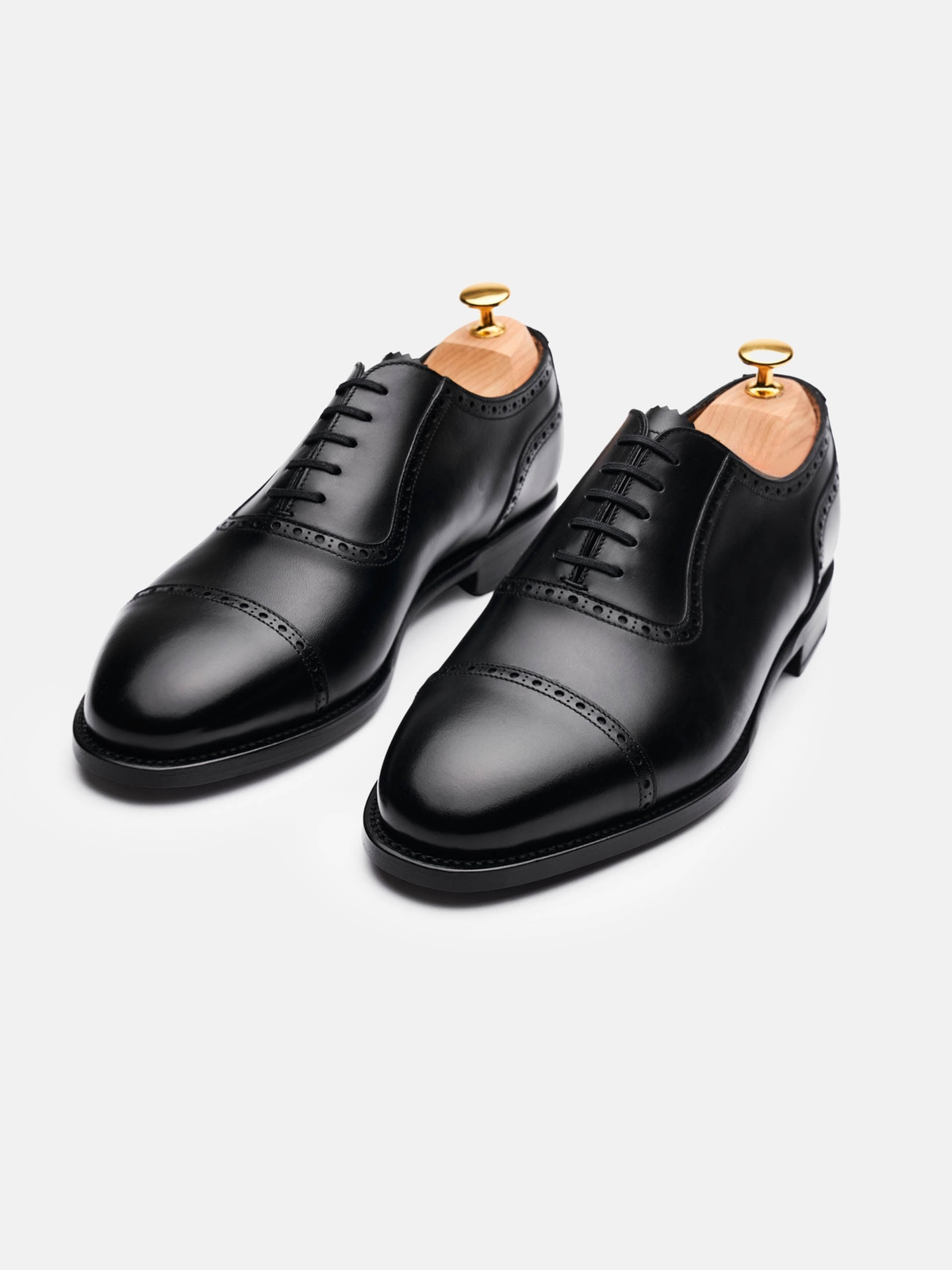 The Adelaide Oxford - Black Calf – Aveltero men's footwear