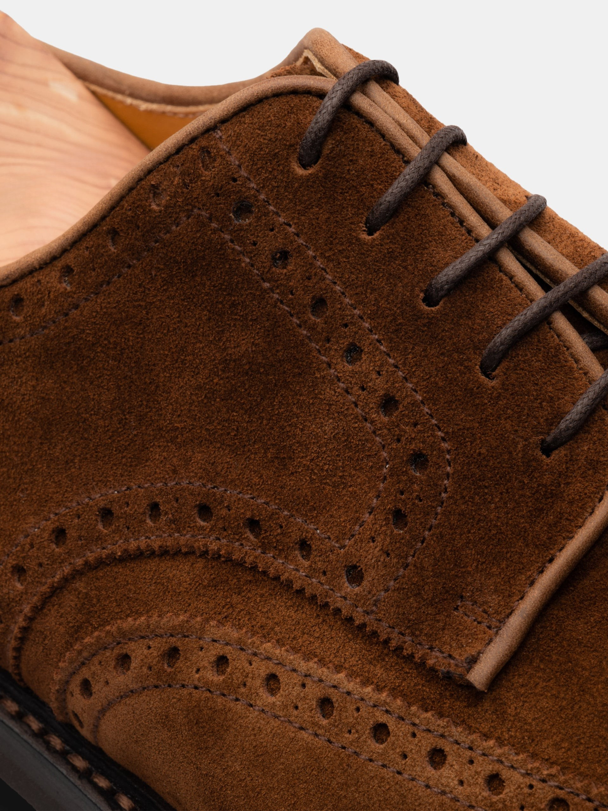 The Derby - Medium Brown Suede – Aveltero men's footwear