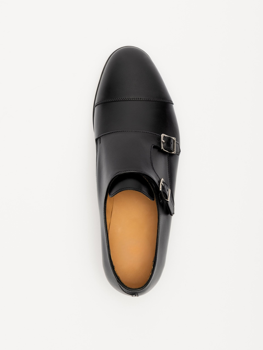 The Double Monkstrap - Black Calf – Aveltero men's footwear