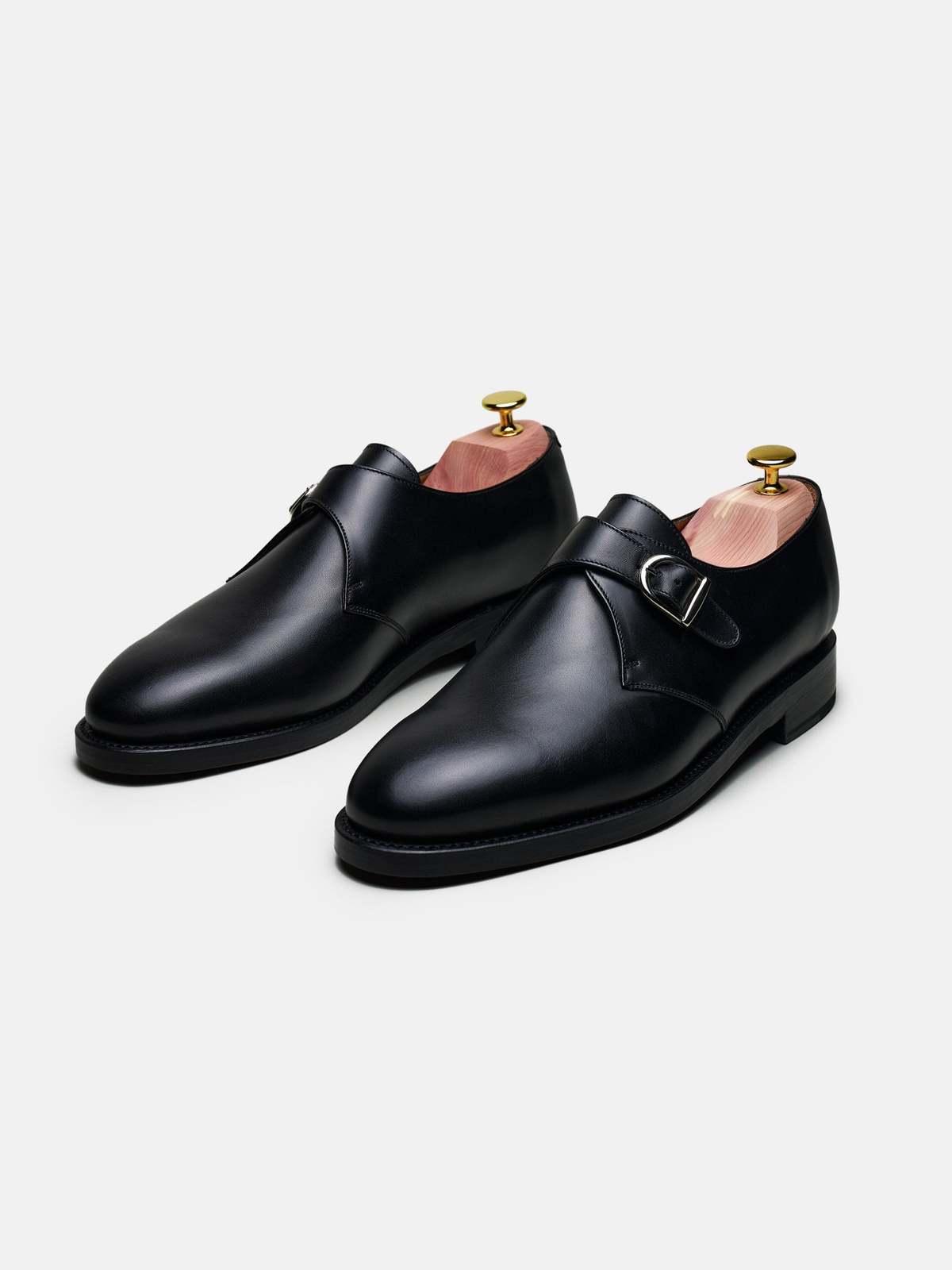 The Single Monkstrap - Black Calf – Aveltero men's footwear