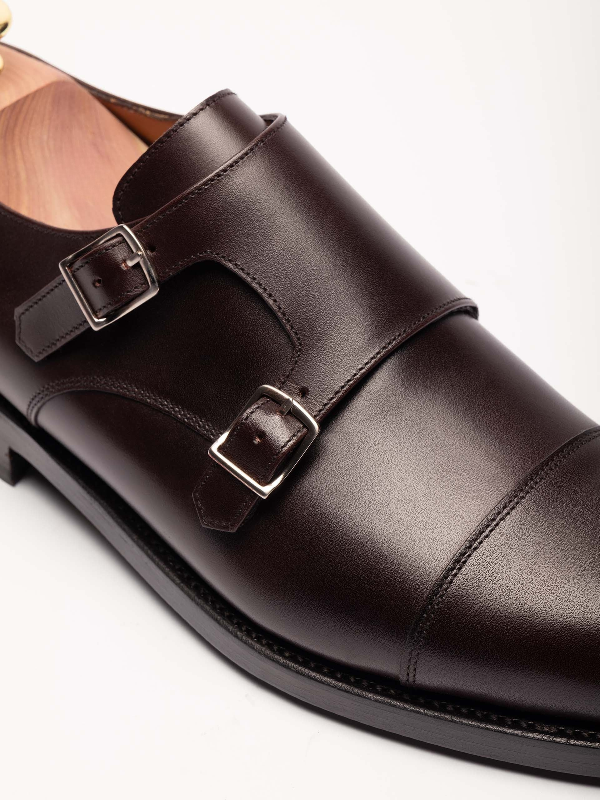 The Double Monkstrap - Burgundy Calf – Aveltero men's footwear