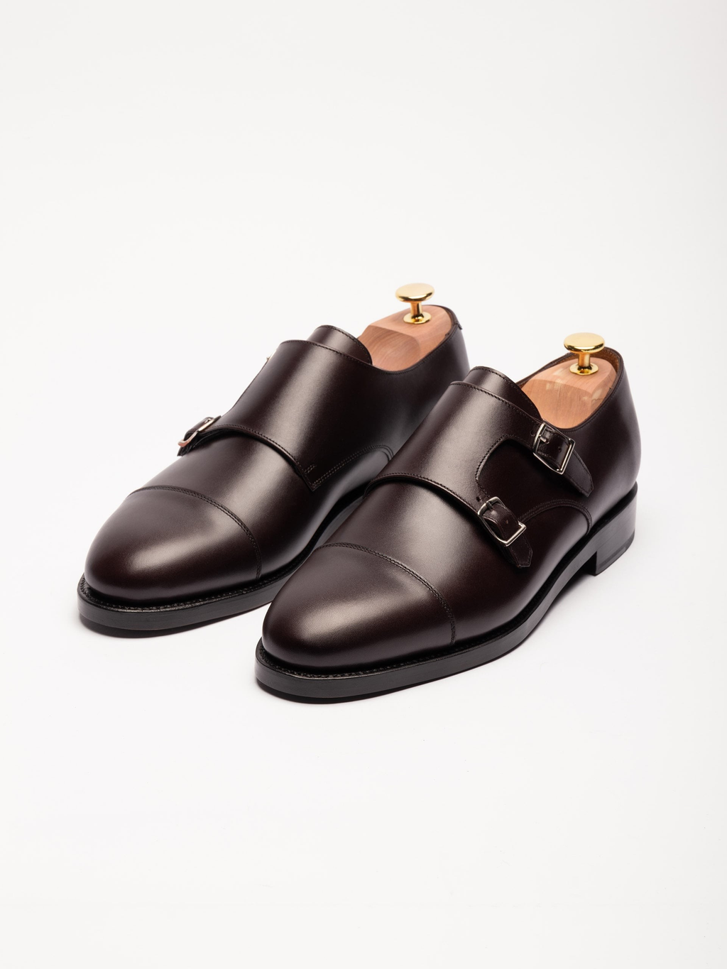 The Double Monkstrap - Burgundy Calf – Aveltero men's footwear