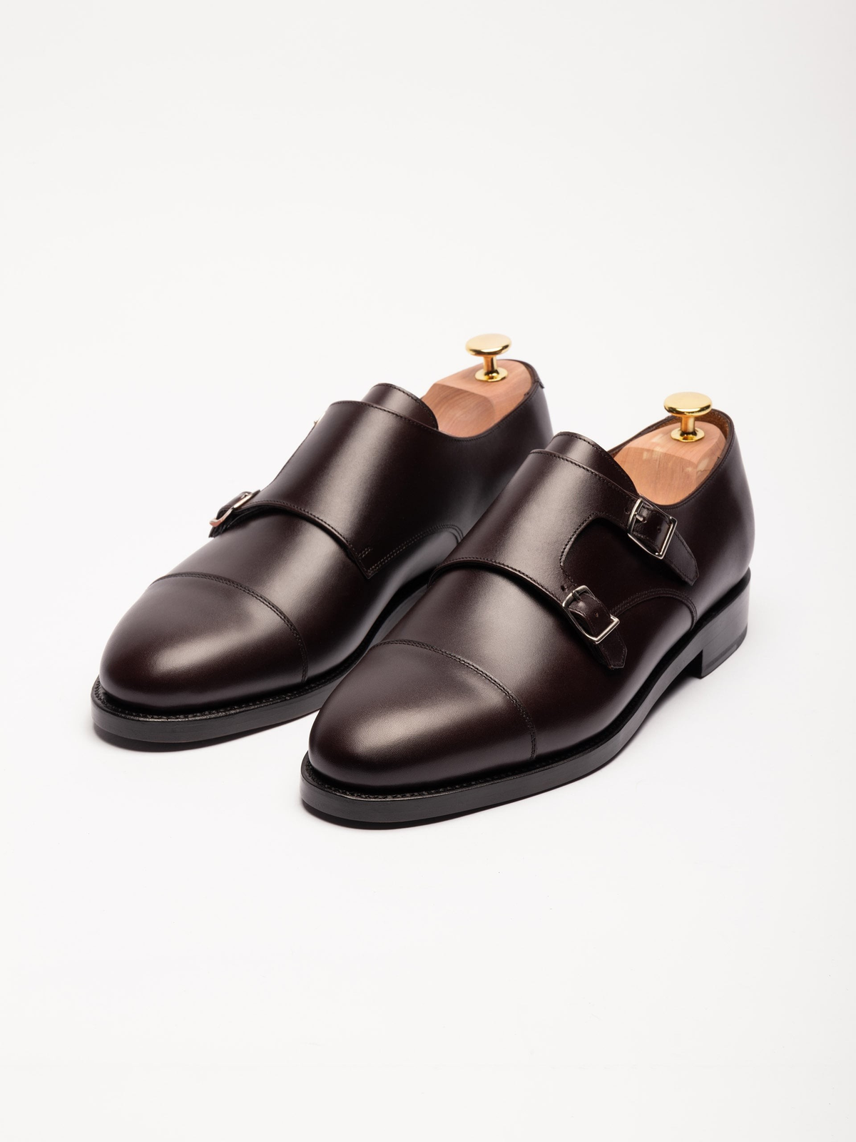 The Double Monkstrap - Burgundy Calf – Aveltero men's footwear
