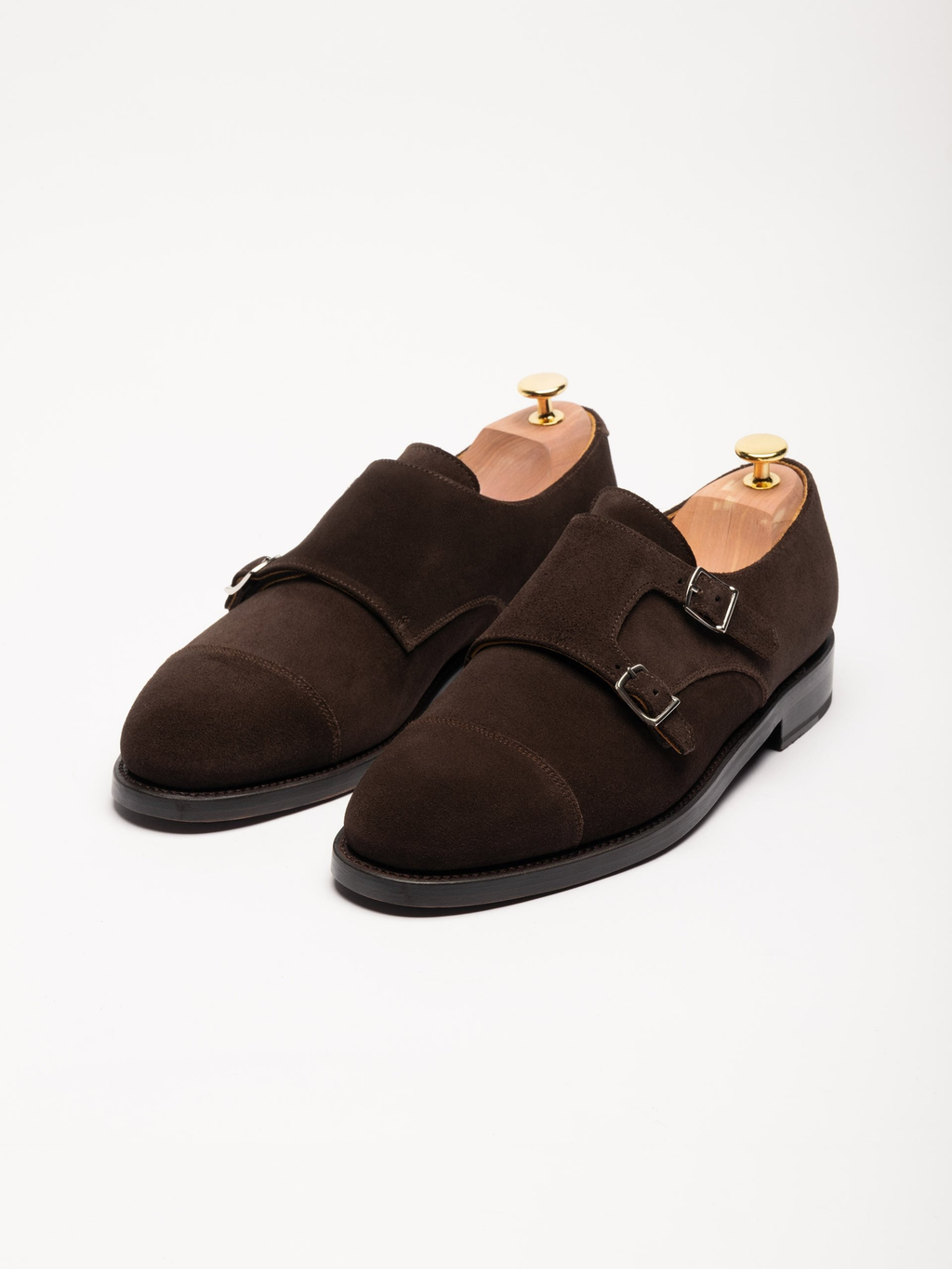The Double Monkstrap - Brown Suede – Aveltero men's footwear