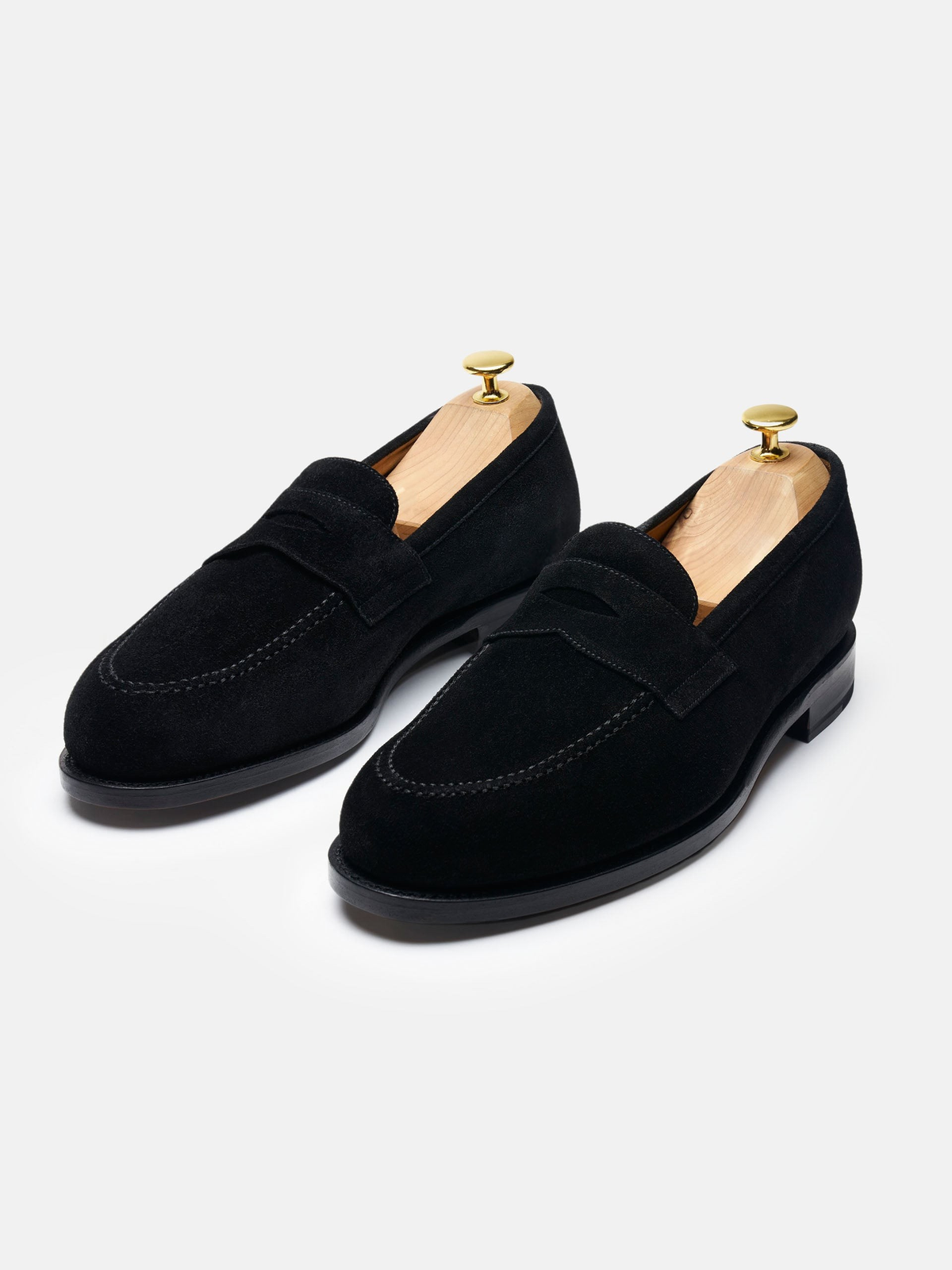 The Penny Loafer - Black Suede – Aveltero men's footwear