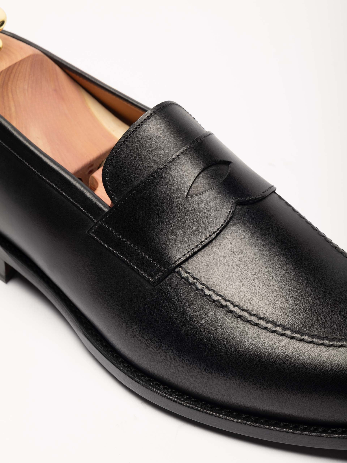 The Penny Loafer - Black Calf – Aveltero men's footwear