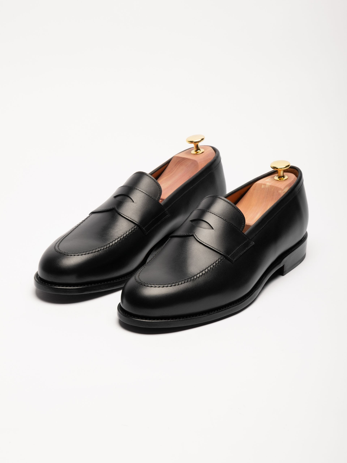 The Penny Loafer - Black Calf – Aveltero men's footwear