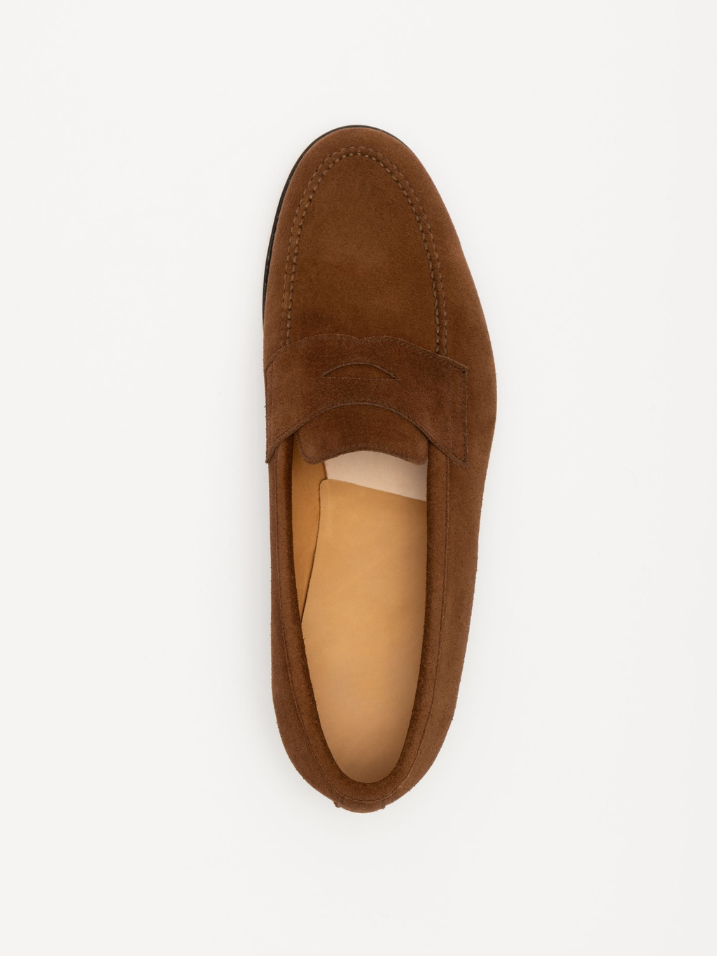 The Penny Loafer - Medium Brown Suede – Aveltero men's footwear
